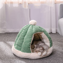 Half Enclosed Kennel Dog Bed