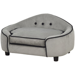 XS & Small Dog Sofa Bed with Washable Cushion – Grey