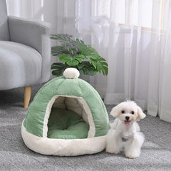 Half Enclosed Kennel Dog Bed